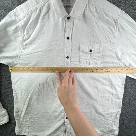 Tommy Bahama Long Sleeve Button Up Shirt Adult Island Modern Fit White XL COTTON - Picture 5 of 16